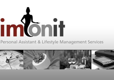 ImOnIt Business Card Front and Logo Design