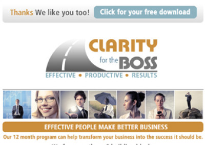 Clarity for the Boss Facebook Page and Profile Pic Design
