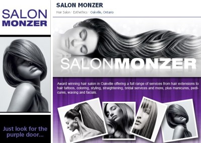 Salon Monzer Facebook Page Design