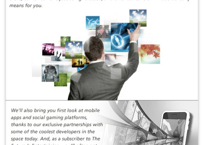The Future is Entertaining Facebook Page Design