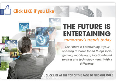 The Future is Entertaining Facebook Page Design